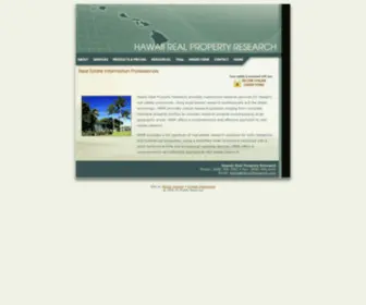 Hawaiiresearch.com(Hawaii Real Property Research) Screenshot