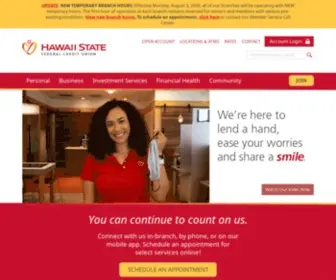 Hawaiistatefcu.com(Hawaii State Federal Credit Union) Screenshot