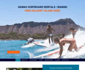 Hawaiisurfboardrentals.com(Surfboard Rentals in Waikiki) Screenshot