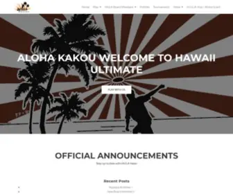 Hawaiiultimate.com(Aloha ka kou) Screenshot