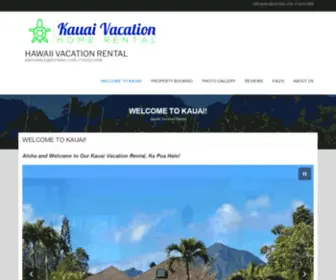 Hawaiivacationrent.com(Kauai Vacation Rental Welcome to Kauai) Screenshot