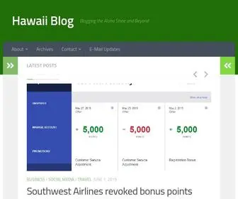 Hawaiiweblog.com(Blogging the Aloha State and Beyond) Screenshot