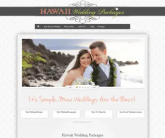 Hawaiiweddingpackages.com(Hawaii Wedding Packages for Destination Hawaii Weddings) Screenshot