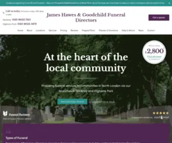 Hawes-Goodchild.co.uk(James Hawes & Goodchild Funeral Directors) Screenshot