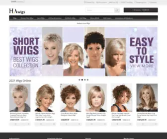 Hawigs.ca(HAwigs provides human hair wigs) Screenshot