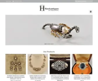 Hawkantiques.com(Antique Jewellery) Screenshot