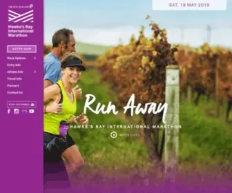 Hawkesbaymarathon.co.nz(Run Away) Screenshot