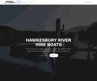 Hawkesburyhireboats.com.au(Hawksbury River Hire Boats) Screenshot