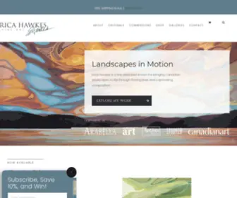 Hawkesfineart.com(Canadian Fine Artist) Screenshot