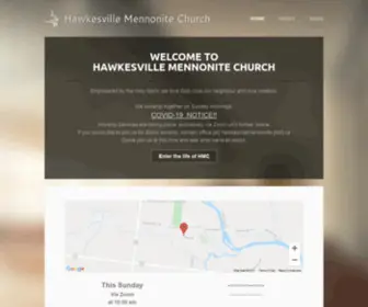 Hawkesvillemennonite.ca(Hawkesville Mennonite Church) Screenshot