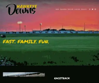 Hawkeyedownsspeedway.com(Hawkeye Downs) Screenshot