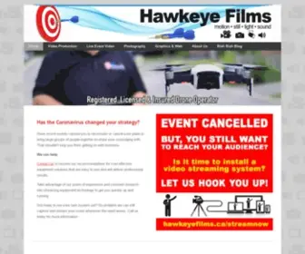 Hawkeyefilms.ca(Hawkeye Films) Screenshot