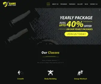 Hawkfitnessstudio.com(Best Fitness Center in Coimbatore) Screenshot