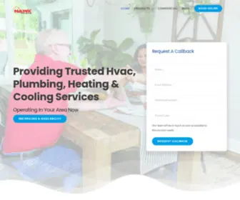 Hawkhomeservices.ca(Heating, Air conditioning & Tankless Contractor) Screenshot