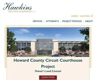 Hawkins.com(Hawkins Delafield & Wood LLP) Screenshot