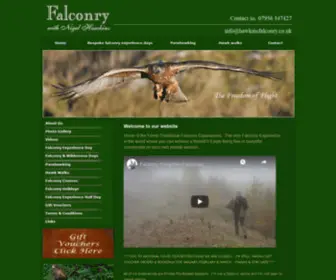 Hawkinsfalconry.co.uk(Falconry, Midlands UK with Nigel Hawkins) Screenshot