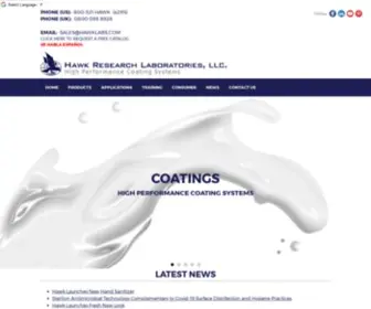 Hawklabs.com(High Quality Refinishing Coating Systems) Screenshot