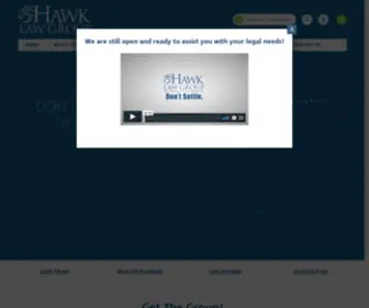 Hawklawgroup.com(Experienced Trial Lawyers) Screenshot