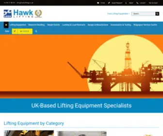 Hawklifting.co.uk(Lifting Equipment & Materials Handling Suppliers) Screenshot