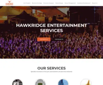 Hawkridge.com.au(Hawkridge Entertainment Services Arts &Venue Management) Screenshot