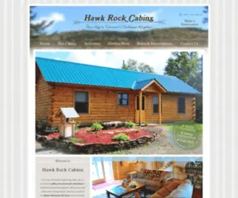 Hawkrockvt.com(Hawk Rock Cabins) Screenshot