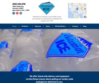 Hawnice.com(Hawaiian Ice Company) Screenshot