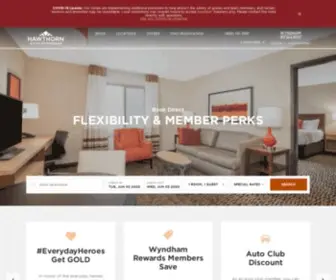 Hawthorn.com(Hawthorn Extended Stay Hotels) Screenshot