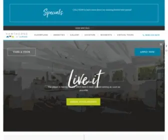 Hawthorneatsouthsideapts.com(Hawthorne at Southside Apartments) Screenshot