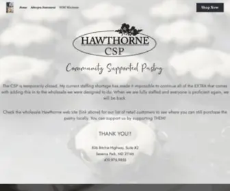 Hawthornecsp.com(Hawthorne Bakery Community Supported Pastry) Screenshot