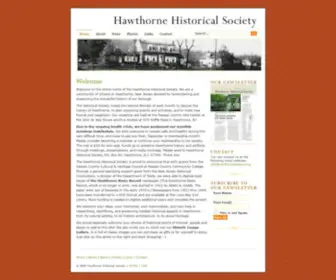 Hawthornehistory.org(Home of the Hawthorne Historical Society) Screenshot