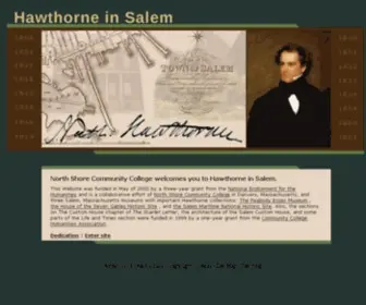 Hawthorneinsalem.org(Nathaniel Hawthorne in Salem) Screenshot