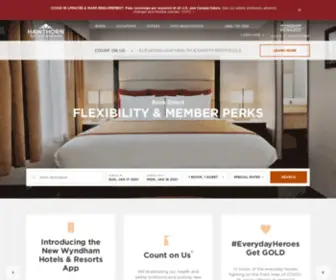 Hawthornesuites.com(Hawthorn Extended Stay Hotels) Screenshot