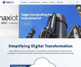 Haxiot.com(Secure, Reliable IoT Connectivity Solutions For Enterprise) Screenshot