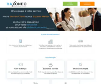 Haxoneo.com(Centrale et groupement d'achats PME) Screenshot
