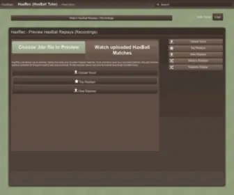 Haxrec.com(Preview HaxBall Replays (Recordings)) Screenshot