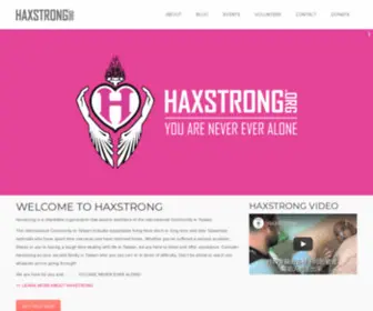 Haxstrong.org(A Charity Organization of Goodwill) Screenshot