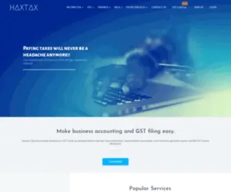 Haxtax.com(File Income Tax Return India) Screenshot