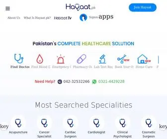 Hayaat.pk(Find doctor) Screenshot