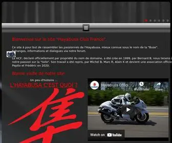 Hayabusaclubfrance.fr(Accueil) Screenshot