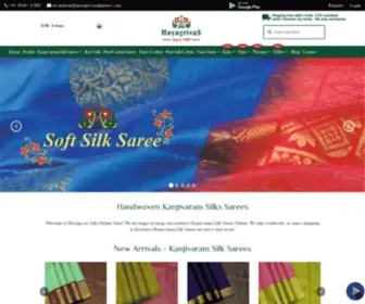 Hayagrivassilkhouse.com(Kanjivaram Silk Sarees Chennai) Screenshot