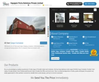 Hayajamiportacabins.com(Hayajami Porta Solutions Private Limited) Screenshot