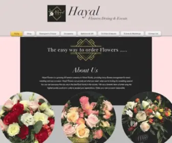 Hayalflowersmiami.com(Hayal Flowers) Screenshot