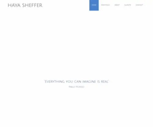 Hayasheffer.com(Haya Sheffer Visual Communication) Screenshot