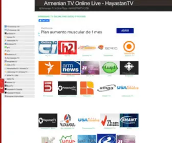 Hayastantv.com(HayastanTV Armenian TV) Screenshot