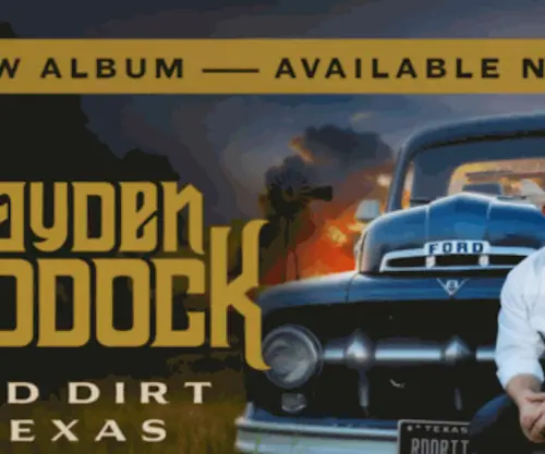 Haydenhaddock.com(Hayden Haddock Country Music) Screenshot