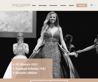 Haydenrichardson.com(Miss Nebraska Candidate) Screenshot