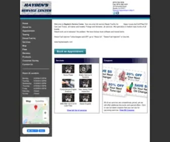 Haydenstowing.com(Air Conditioning Service) Screenshot