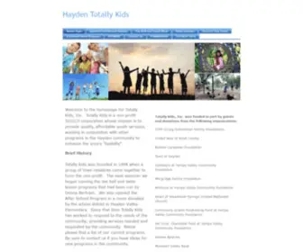 Haydentotallykids.com(Hayden Totally Kids) Screenshot