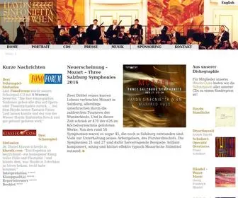 Haydn.or.at(Haydn sinfonietta wien) Screenshot