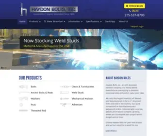 Haydonbolts.com(Haydon Bolts) Screenshot